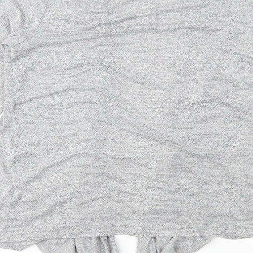 Dorothy Perkins Womens Grey  Knit Cardigan Jumper Size 16