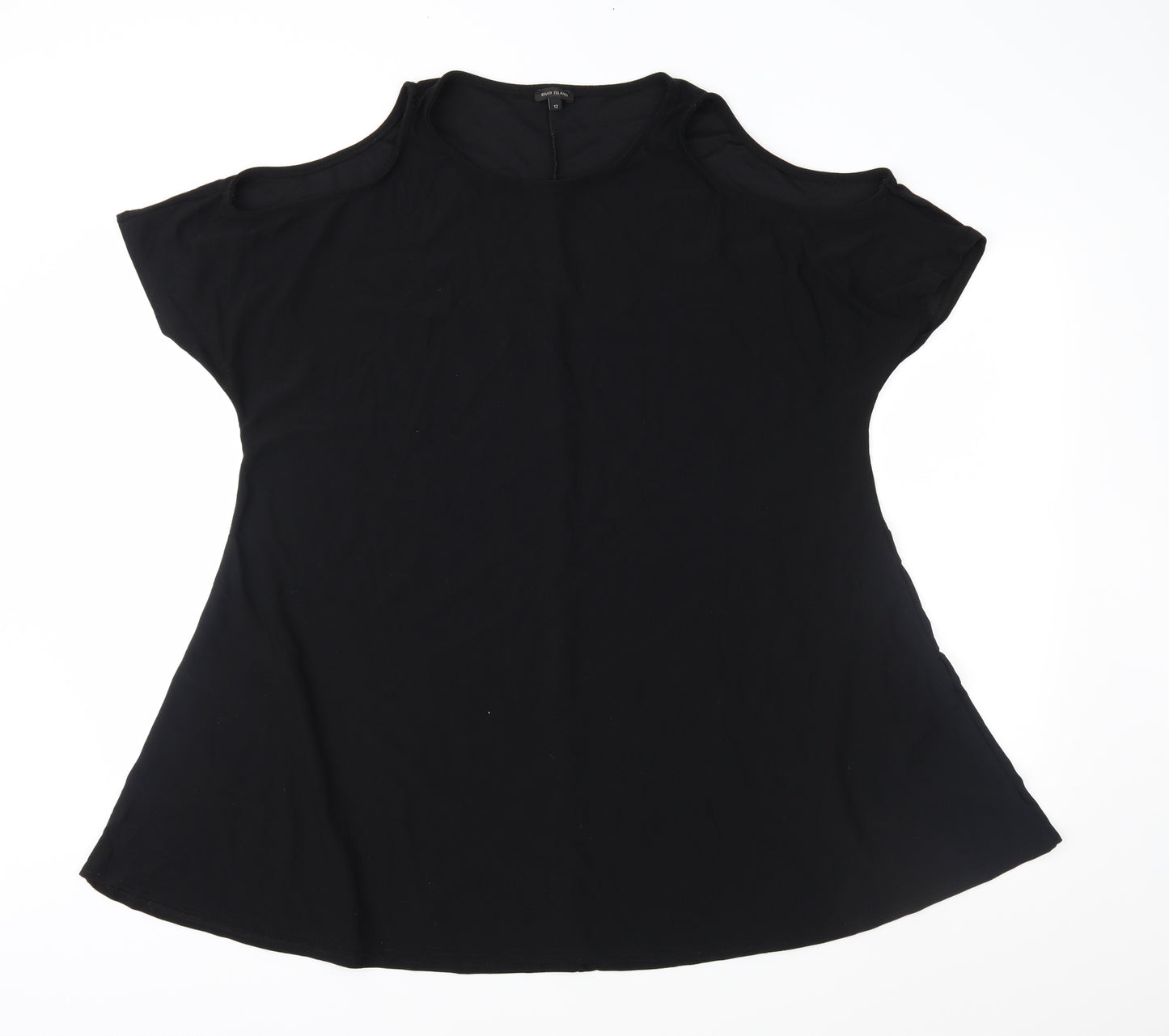 River Island Womens Black   Tunic Blouse Size 12