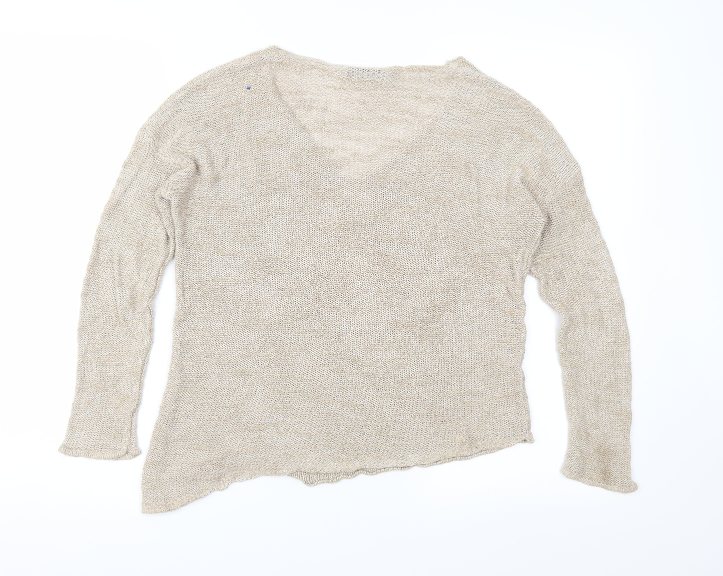 Zara Womens Beige  Knit Pullover Jumper Size S