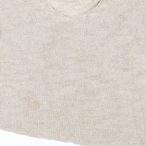 Zara Womens Beige  Knit Pullover Jumper Size S