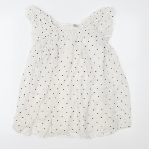 TU Girls Grey Polka Dot Chiffon Fit & Flare  Size 6 Years