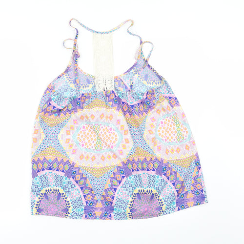 Primark Womens Multicoloured Geometric  Camisole Blouse Size 14