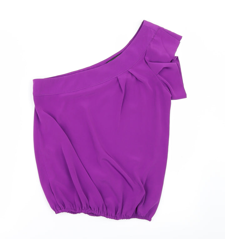 River Island Womens Purple Basic Blouse Size 10