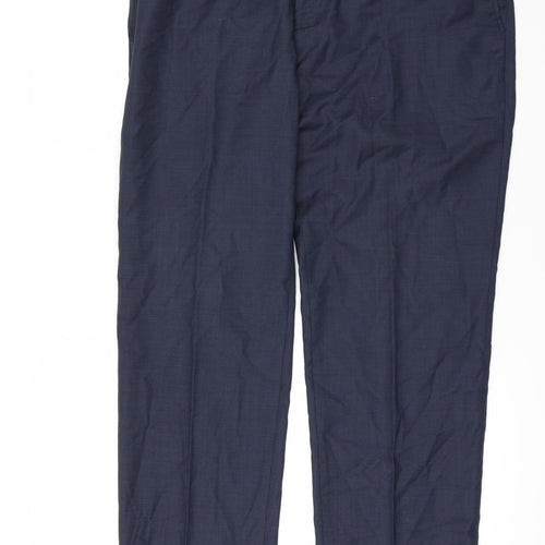 Savoy Taylors Guild Mens Blue   Trousers  Size 36 in L30 in