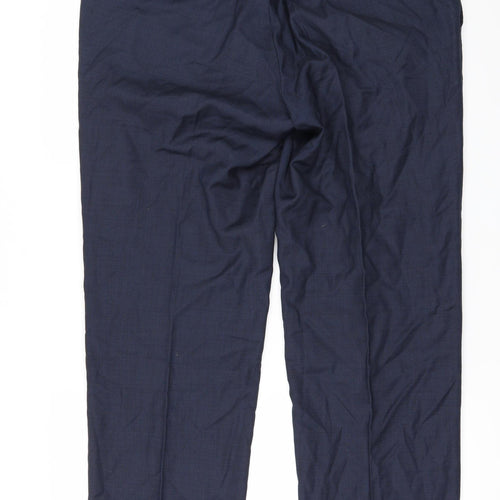 Savoy Taylors Guild Mens Blue   Trousers  Size 36 in L30 in