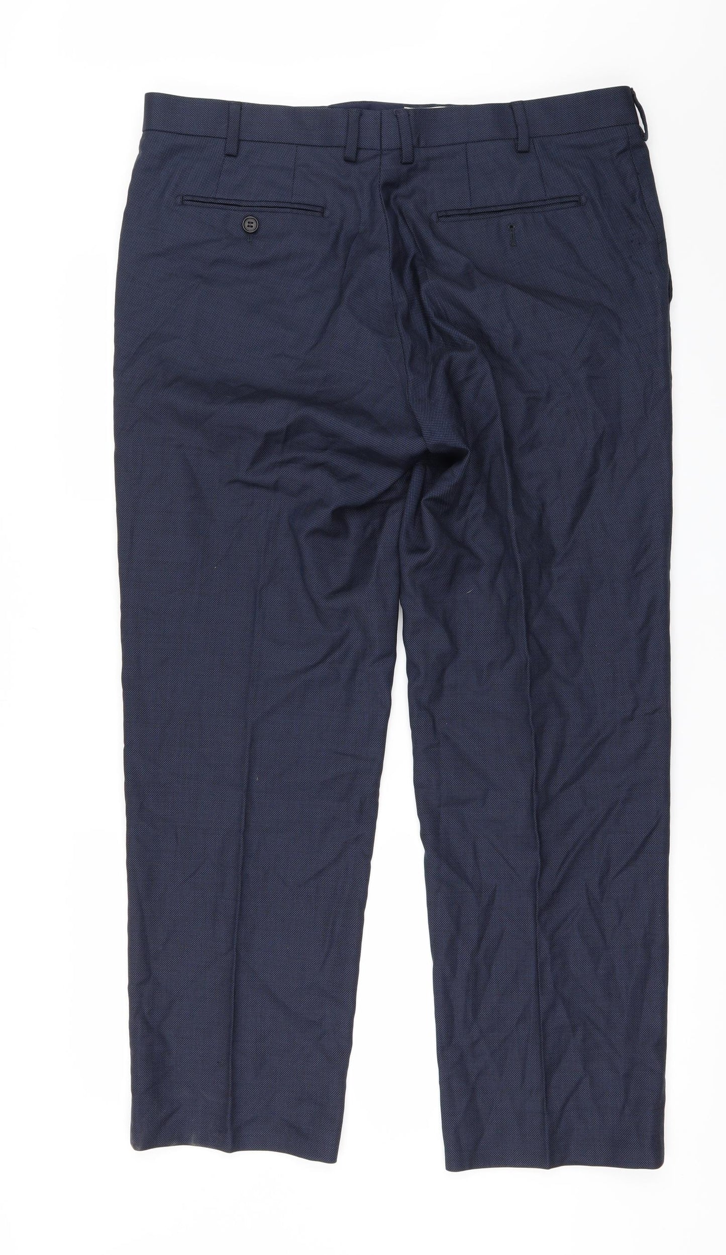 Savoy Taylors Guild Mens Blue   Trousers  Size 36 in L30 in