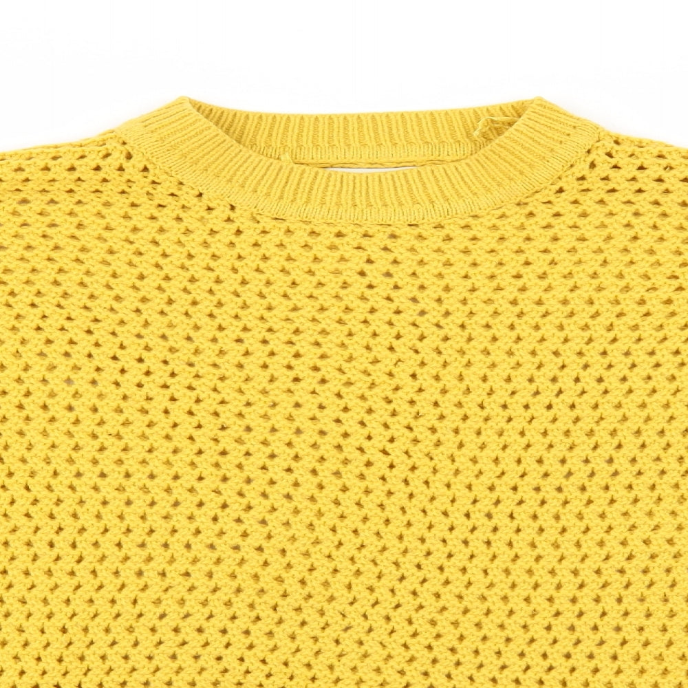 Papaya Womens Yellow   Pullover Jumper Size M