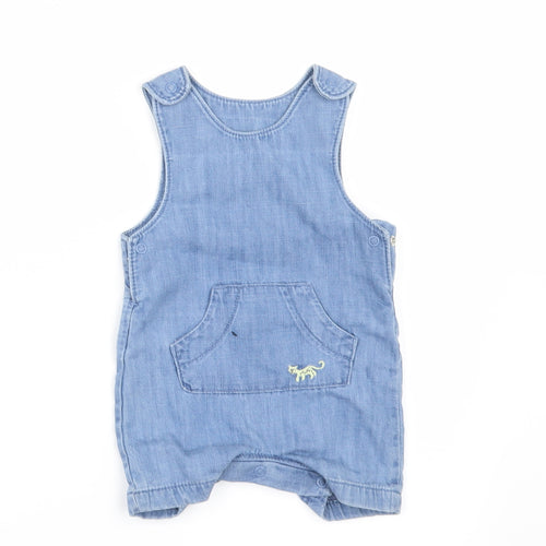 Marks and Spencer Baby Black  Denim Dungaree One-Piece Size 0-3 Months