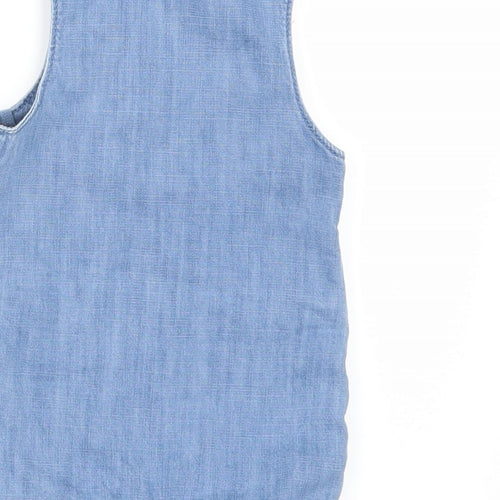 Marks and Spencer Baby Black  Denim Dungaree One-Piece Size 0-3 Months