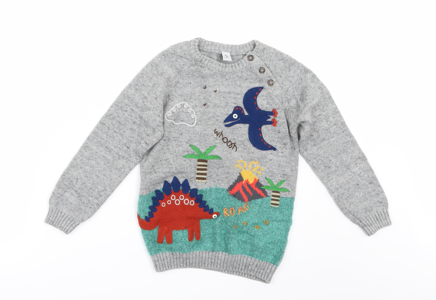TU Boys Grey   Pullover Jumper Size 5-6 Years