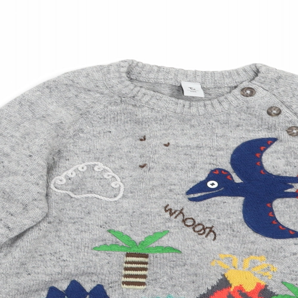 TU Boys Grey   Pullover Jumper Size 5-6 Years