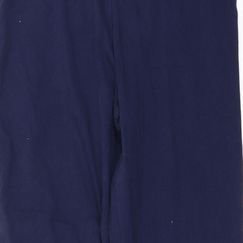 George Womens Blue   Cropped Leggings Size 12 L20 in - lace hem