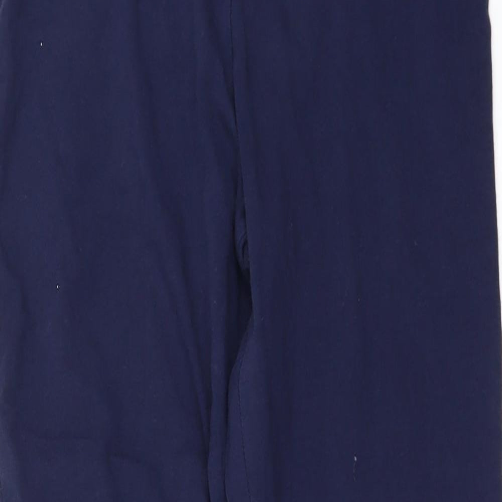 George Womens Blue   Cropped Leggings Size 12 L20 in - lace hem
