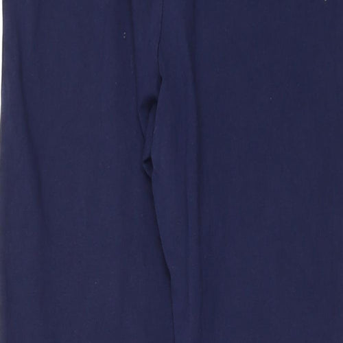 George Womens Blue   Cropped Leggings Size 12 L20 in - lace hem