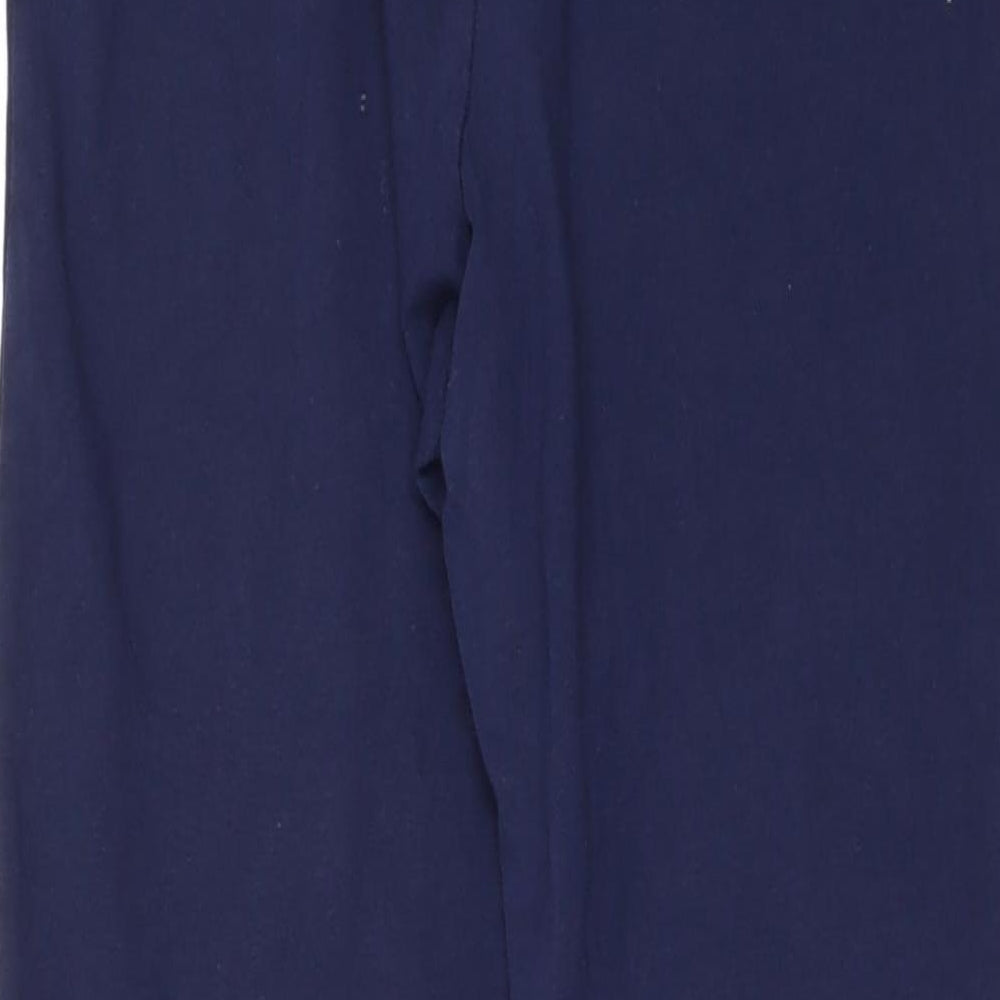 George Womens Blue   Cropped Leggings Size 12 L20 in - lace hem