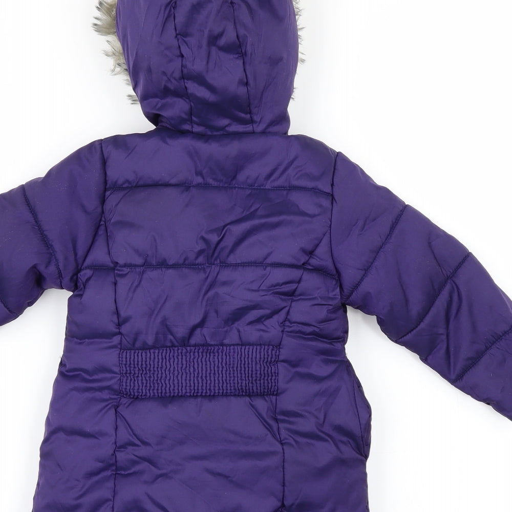 Mothercare Girls Purple   Jacket  Size 9-12 Months