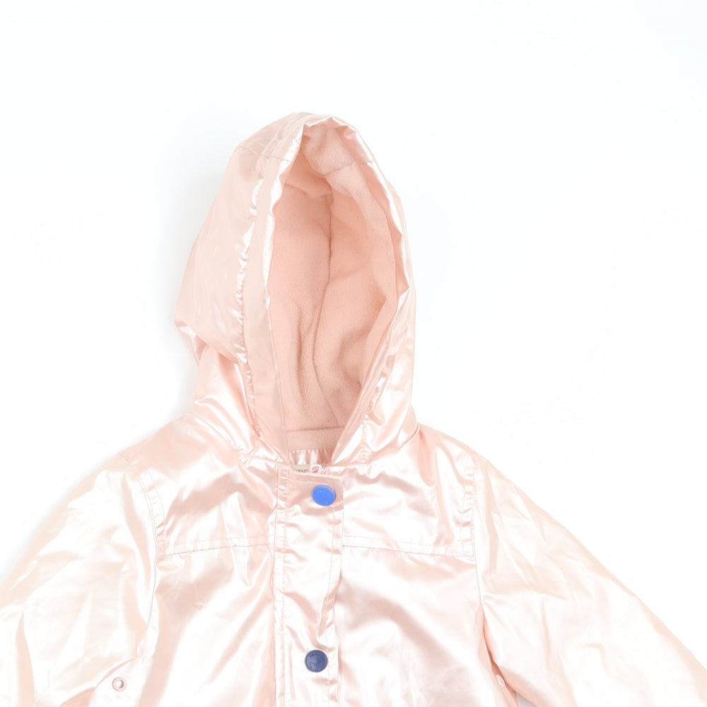 Mothercare Girls Pink Floral  Jacket  Size 12-18 Months