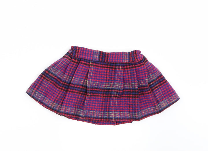NEXT Girls Pink Check Skater Skirt Size 6-9 Months