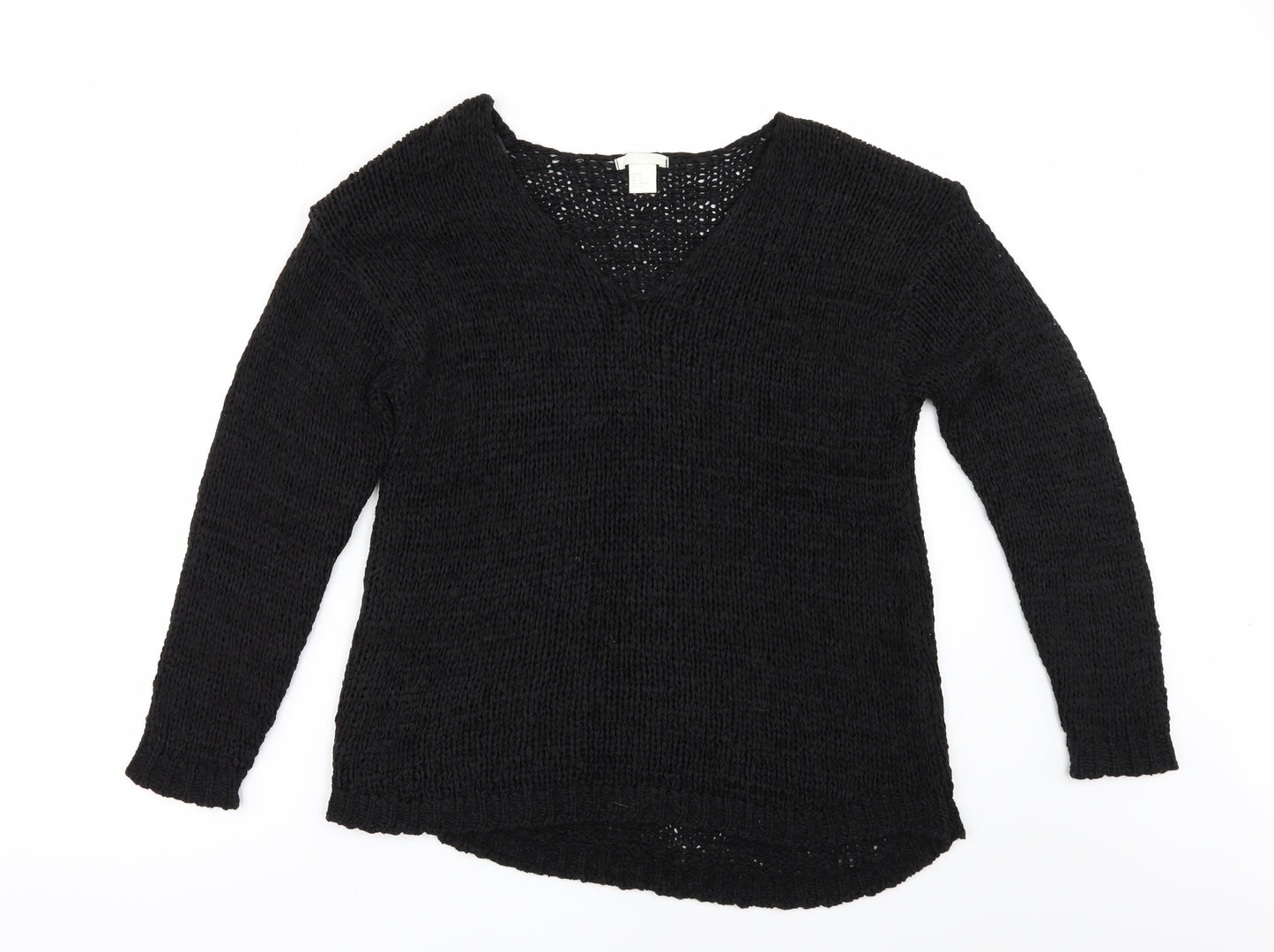 H&M Womens Black   Pullover Jumper Size M