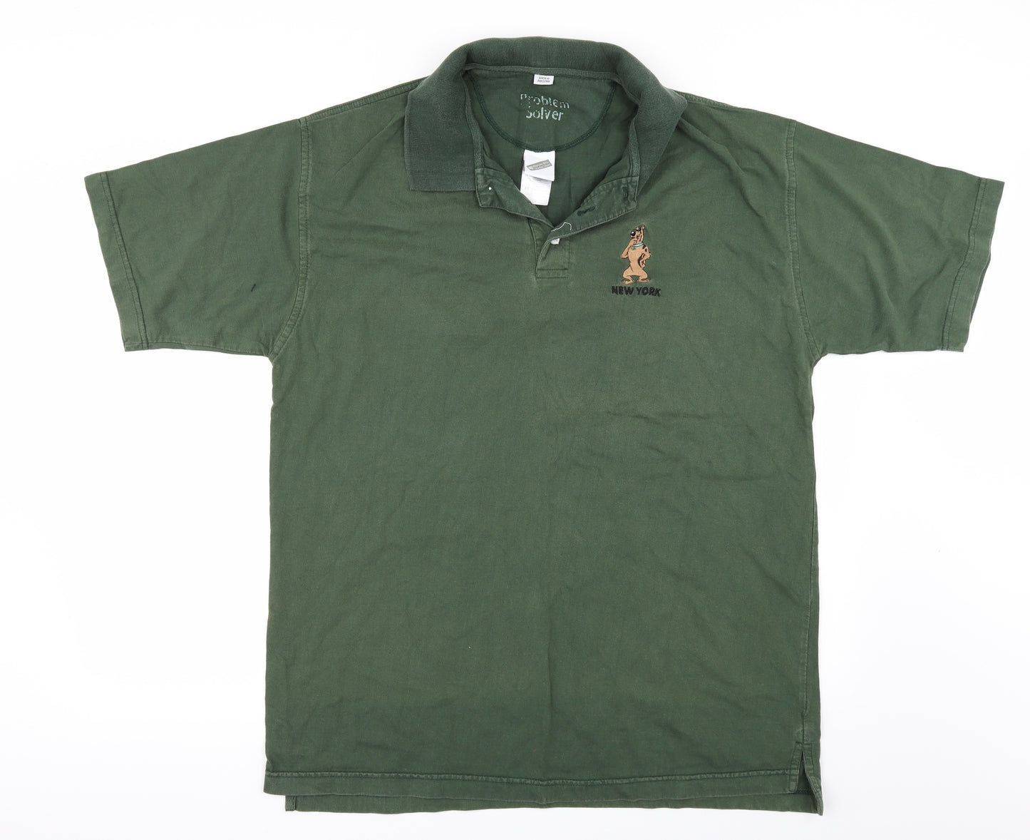 Warner Bros. Mens Green    Polo Size L