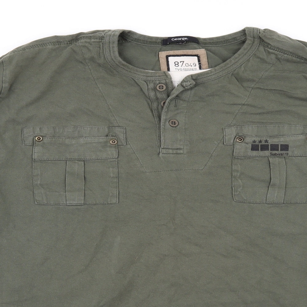 George Mens Green    T-Shirt Size XL