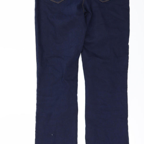Dorothy Perkins Womens Blue  Denim Bootcut Jeans Size 12 L32 in