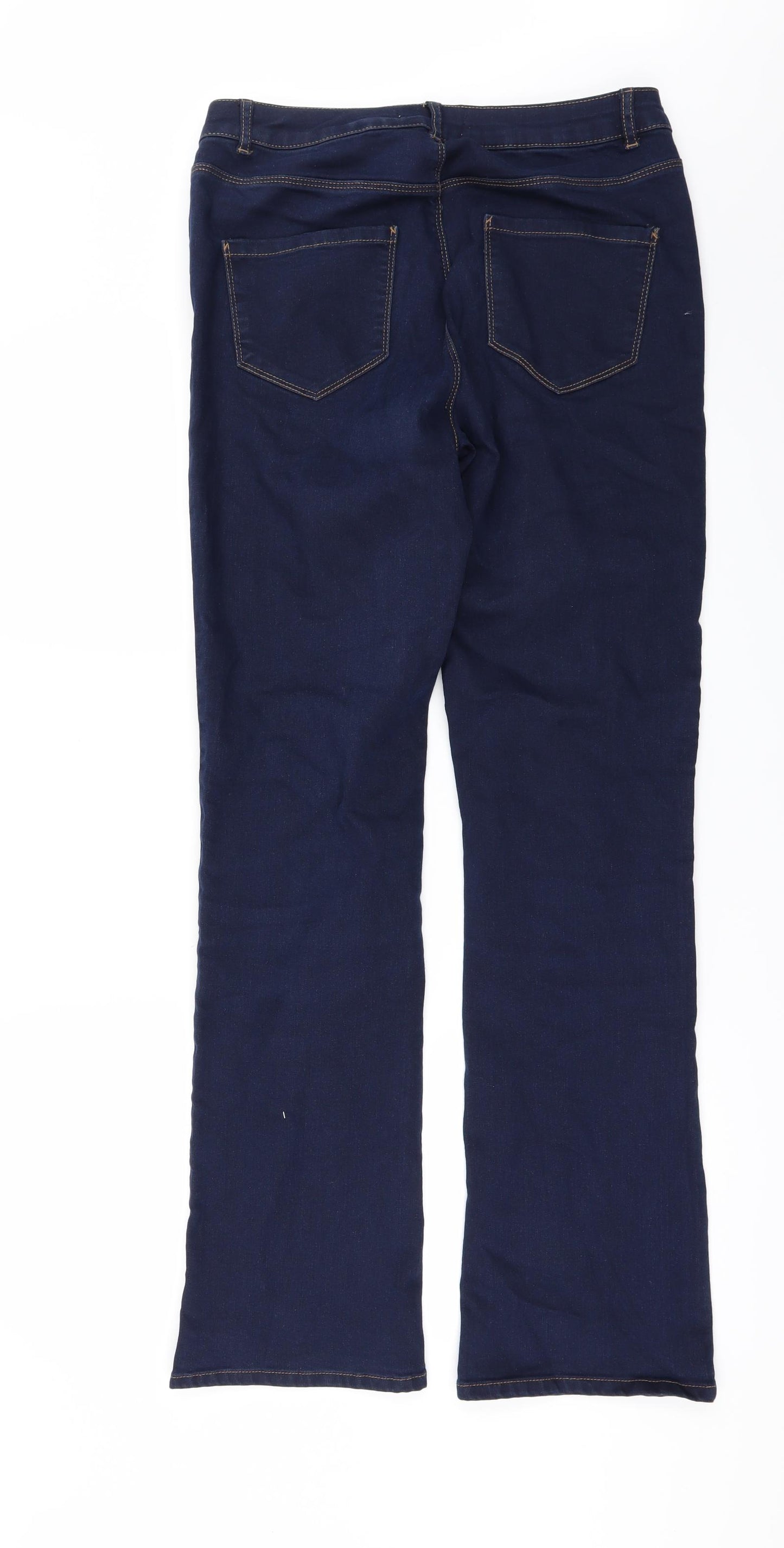 Dorothy Perkins Womens Blue  Denim Bootcut Jeans Size 12 L32 in