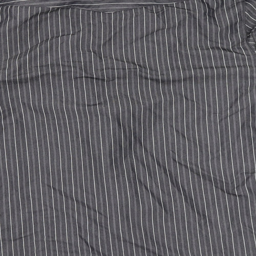 For Men Mens Black Striped   Button-Up Size M