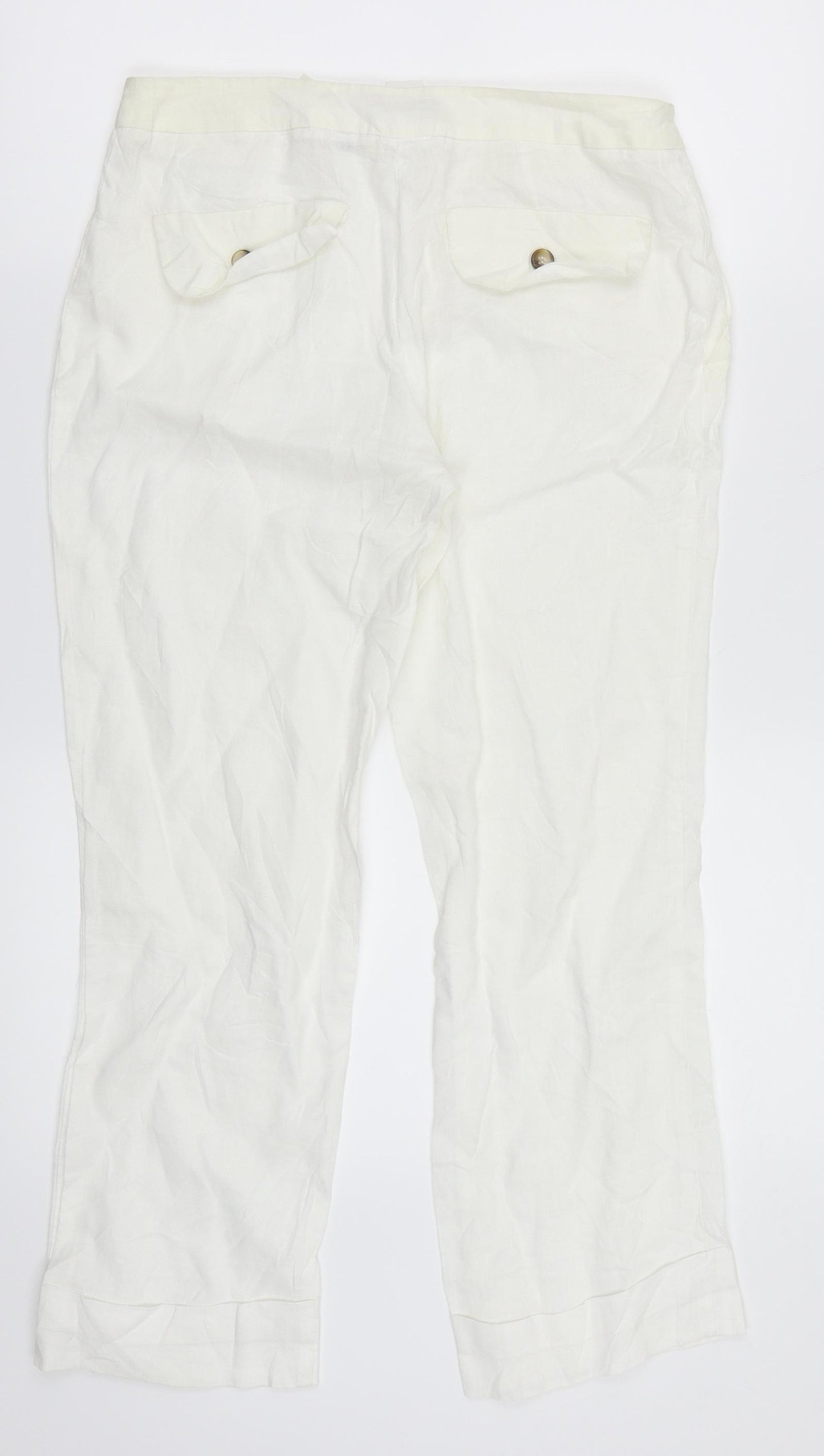 Sinequanone Womens White    Trousers One Size L24.5 in