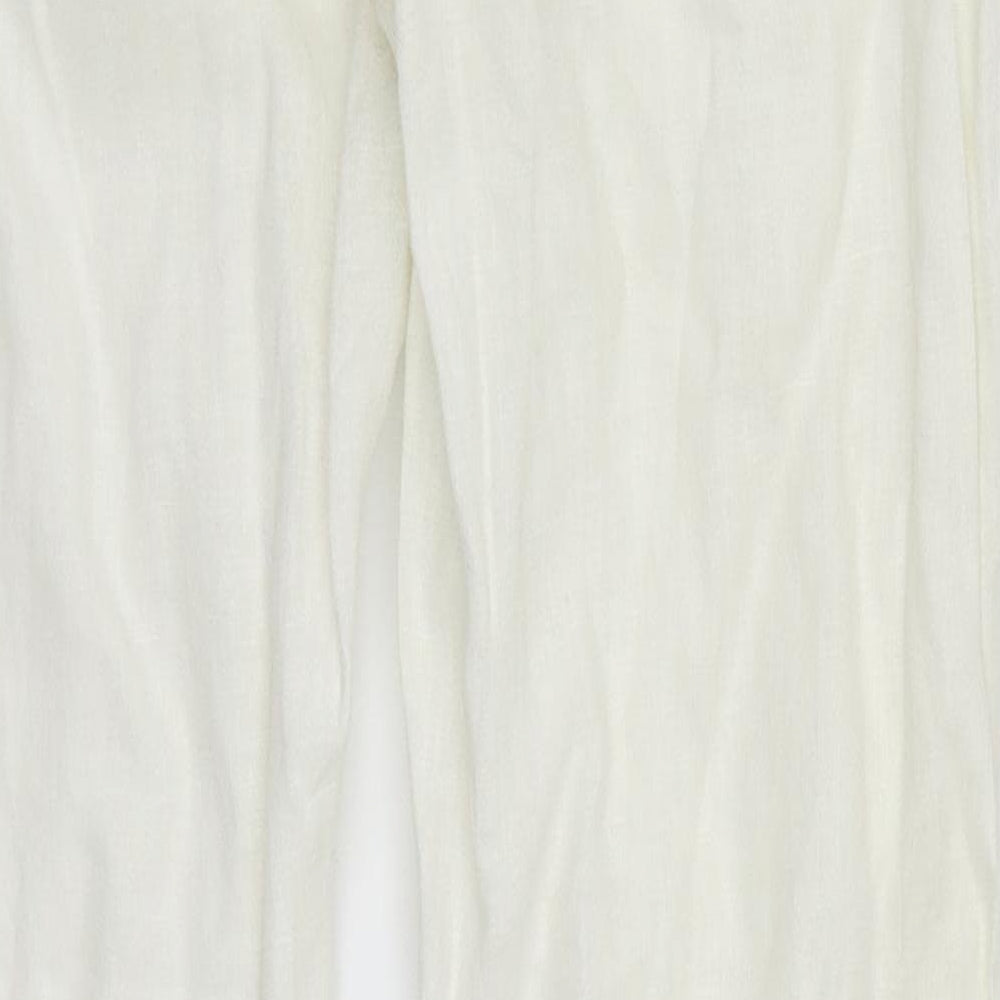 M&S Woman Womens White   Chino Trousers Size 6 L29 in