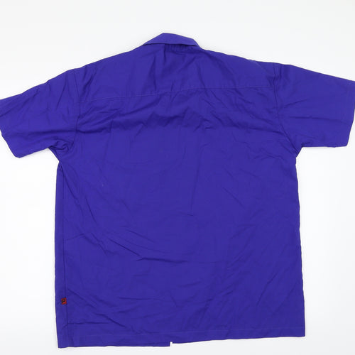 Petroleum Mens Blue    Button-Up Size L