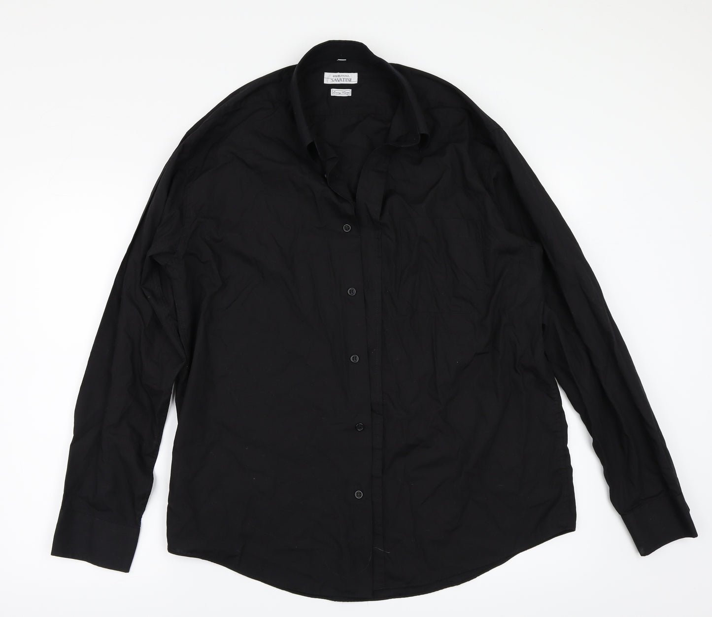 Savatini Mens Black    Button-Up One Size