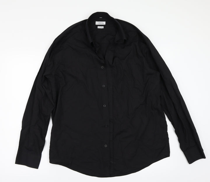 Savatini Mens Black    Button-Up One Size