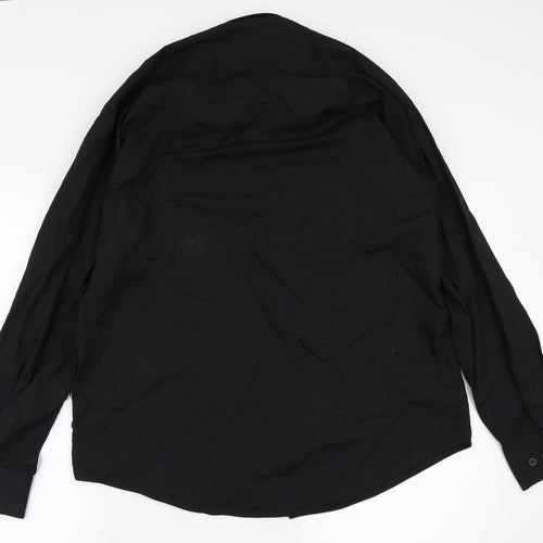 Savatini Mens Black    Button-Up One Size