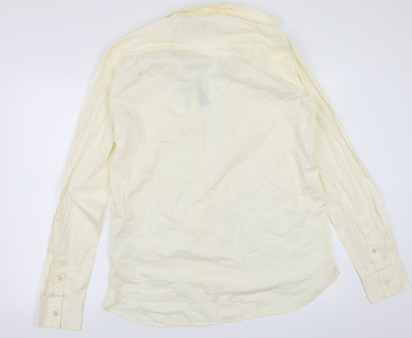 DKNY Mens Ivory    Button-Up One Size