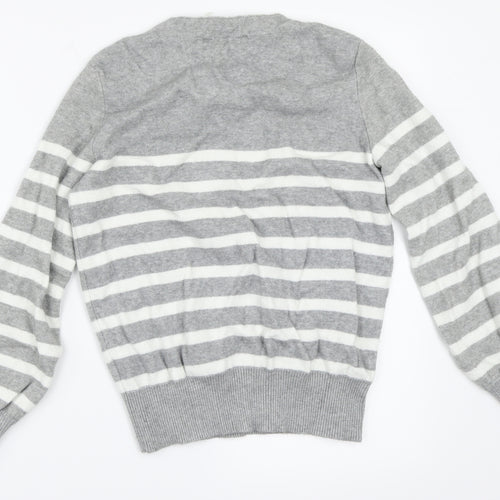 Principles Womens Grey Striped  Pullover Jumper Size 12