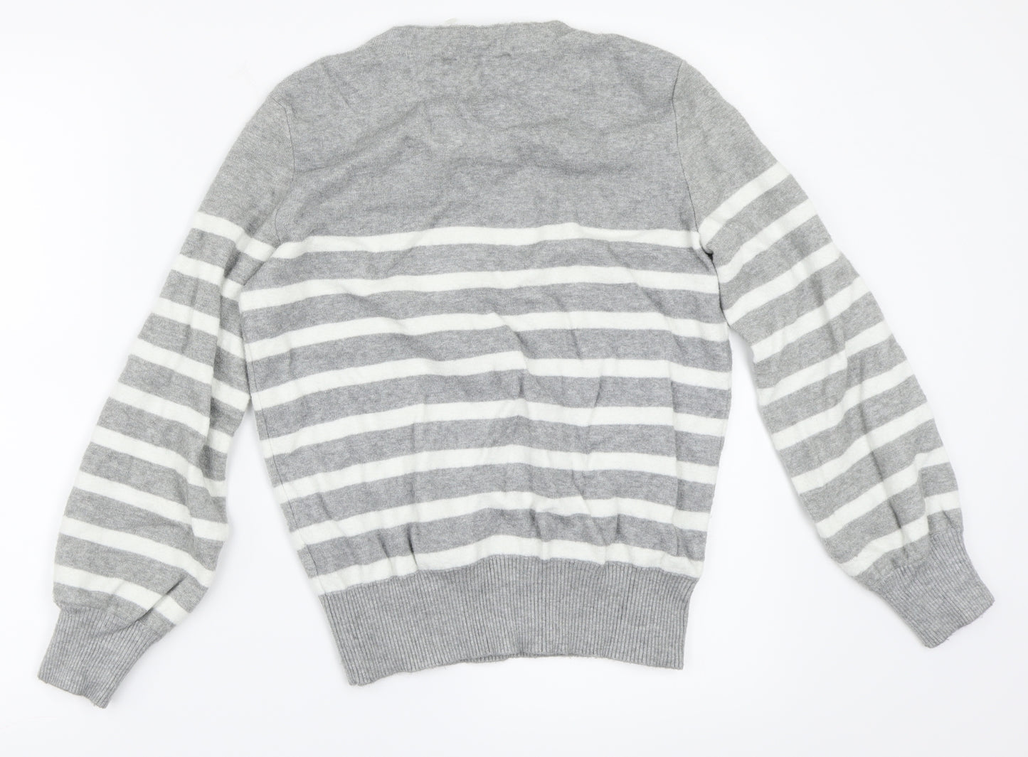 Principles Womens Grey Striped  Pullover Jumper Size 12