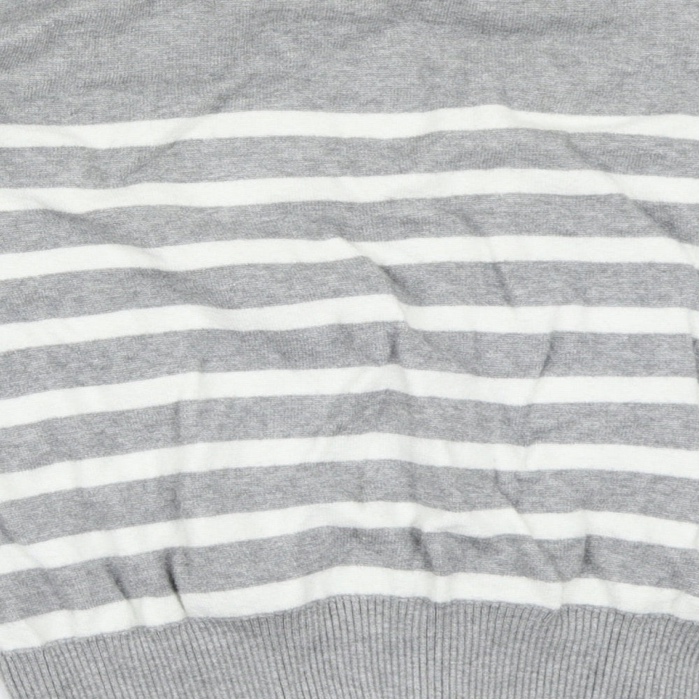 Principles Womens Grey Striped  Pullover Jumper Size 12
