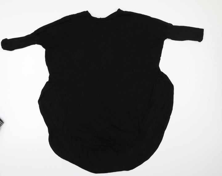 River Island Womens Black Basic T-Shirt Size 8