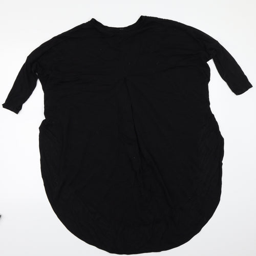 River Island Womens Black   Basic T-Shirt Size 8