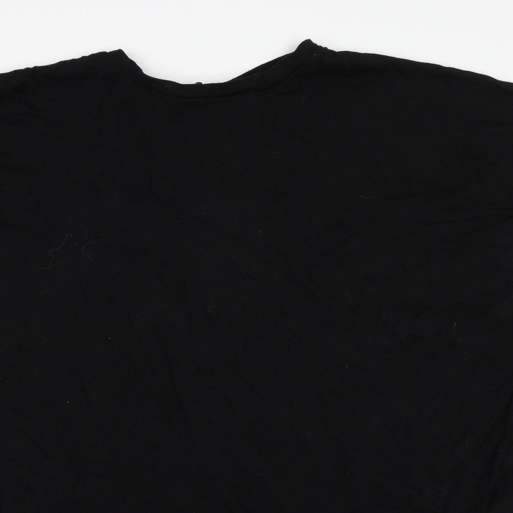 River Island Womens Black   Basic T-Shirt Size 8