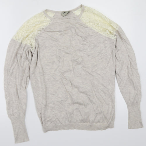 ASOS Womens Beige   Pullover Sweatshirt Size 8