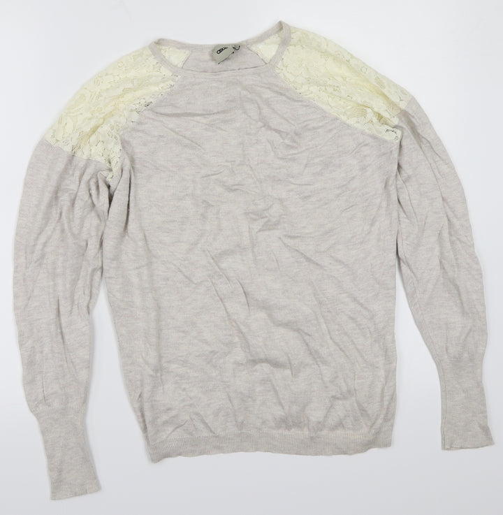 ASOS Womens Beige Pullover Sweatshirt Size 8