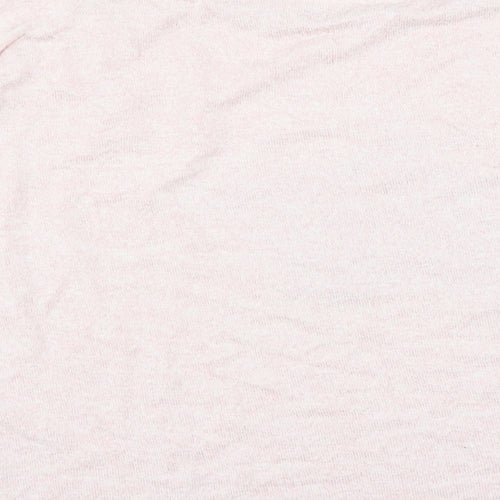 Nutmeg Womens Pink Solid  Top Pyjama Top Size 12  - star