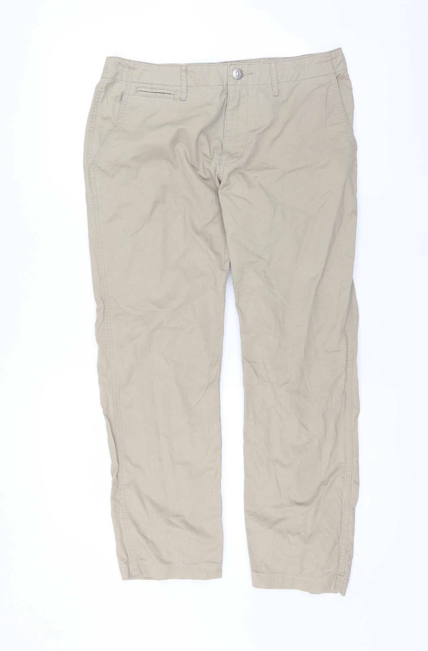 Preworn Womens Beige   Trousers  Size 16 L27 in