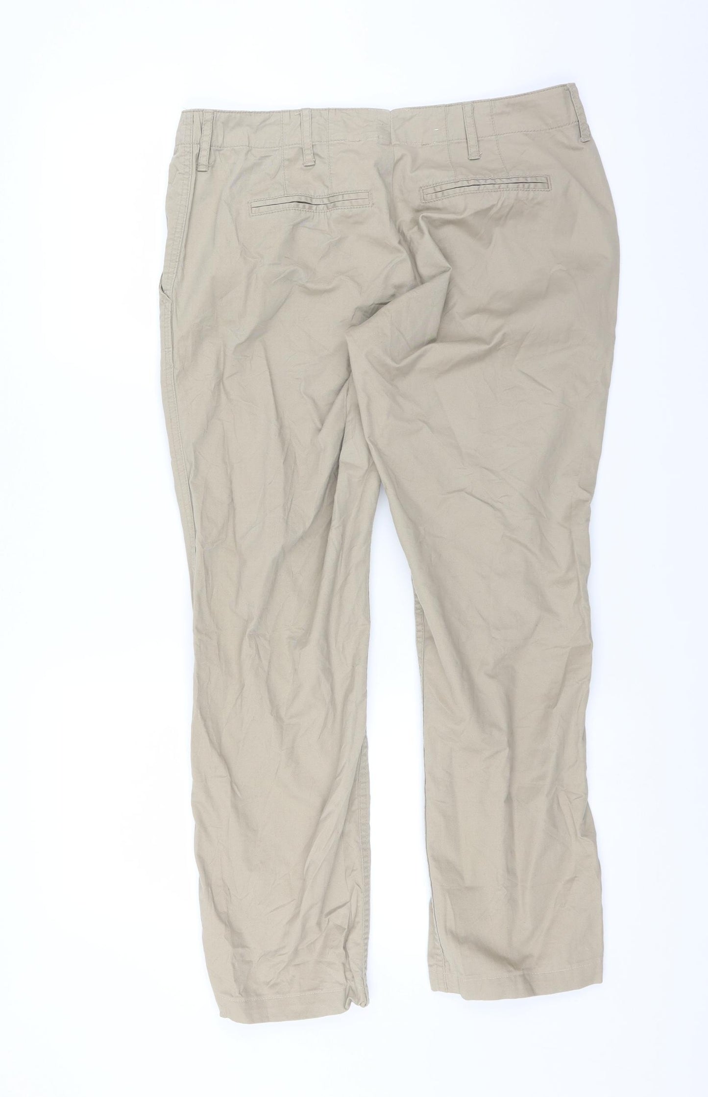 Preworn Womens Beige   Trousers  Size 16 L27 in