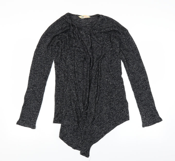 H&M Girls Grey   Cardigan Jumper Size 12-13 Years  - glittery