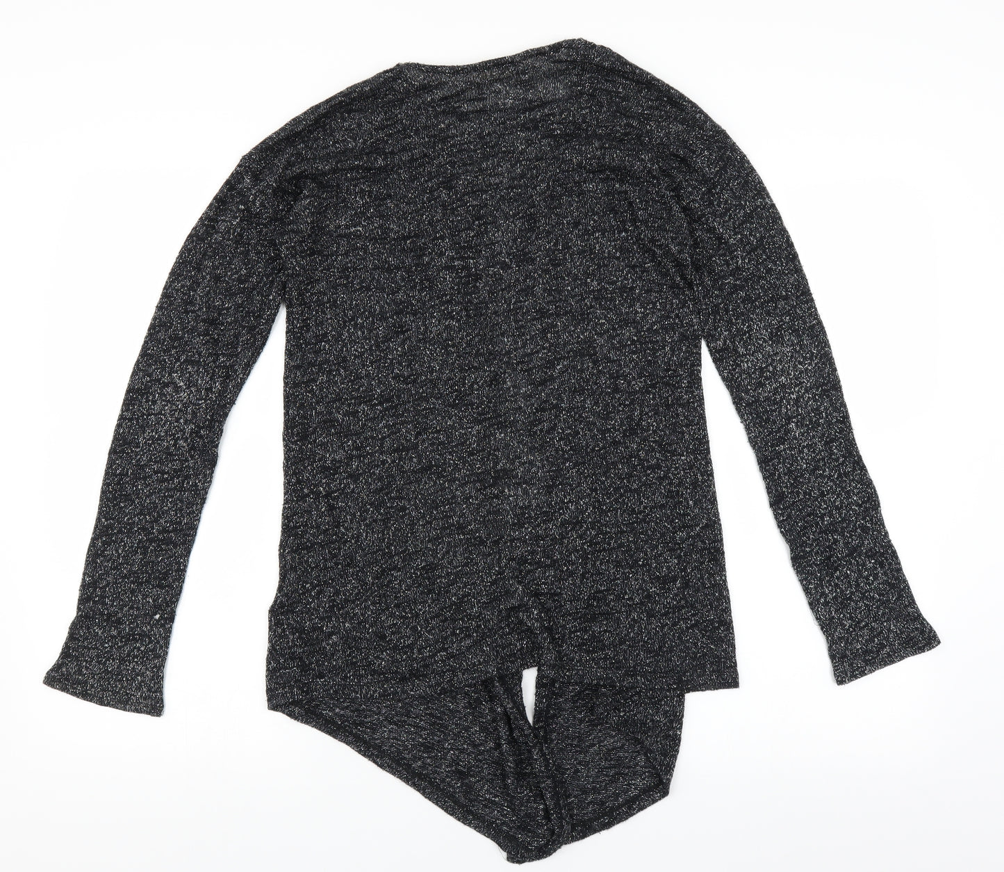 H&M Girls Grey   Cardigan Jumper Size 12-13 Years  - glittery