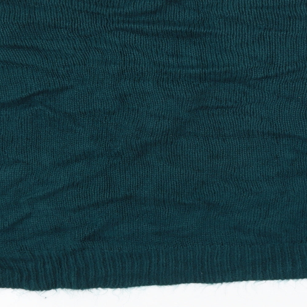 Brave Soul Womens Green   Pullover Jumper Size M  - Floral embroidery