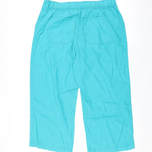 Sainsburys Womens Blue   Trousers  Size 12 L21 in - cropped
